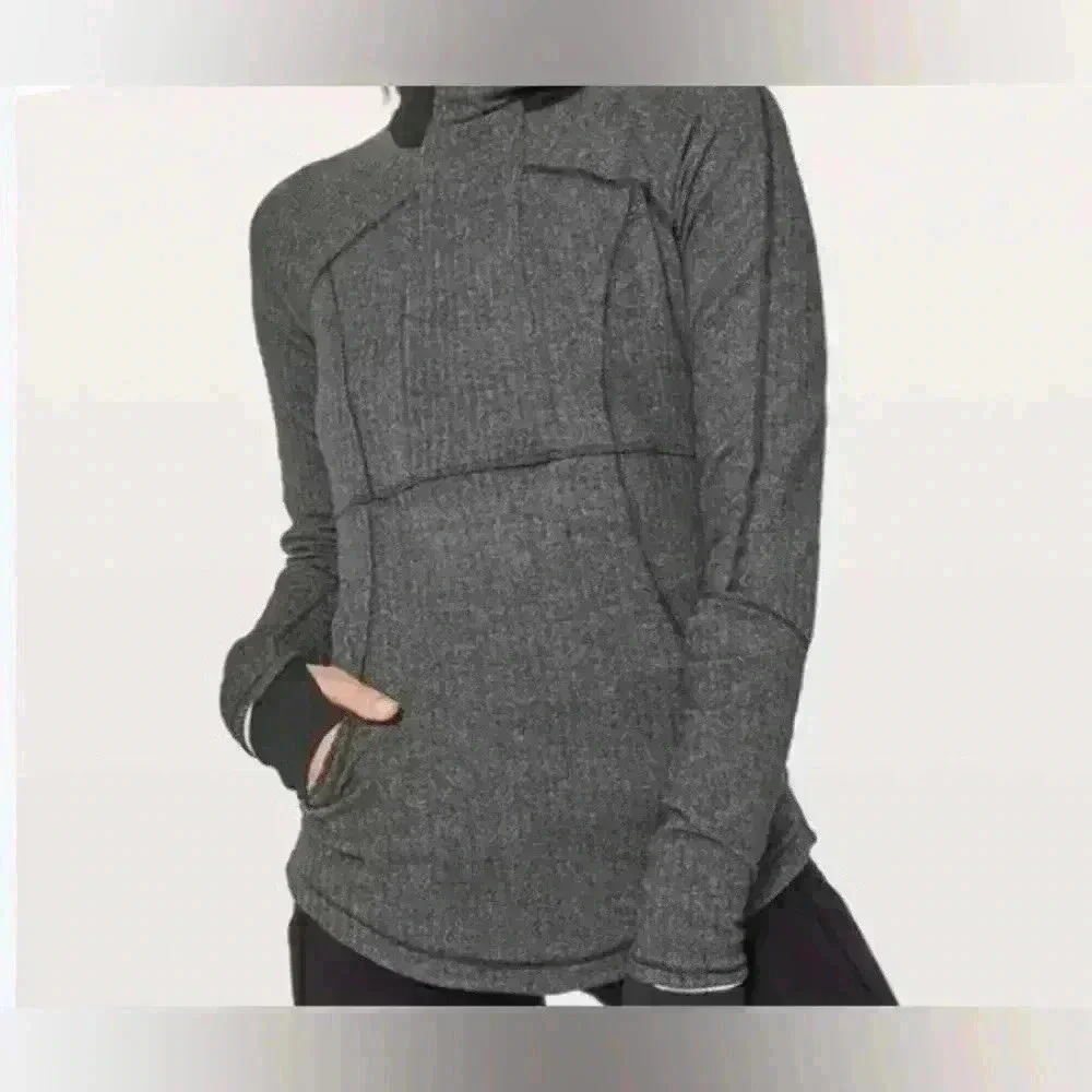 Lululemon Gray Full Zip Training Jacket Sweater size 4 - Picture 5 of 5